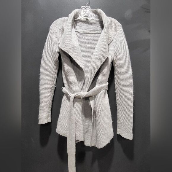 Boden Wool Alpaca Blend Belted Cardigan Gray Size XS - Picture 1 of 7